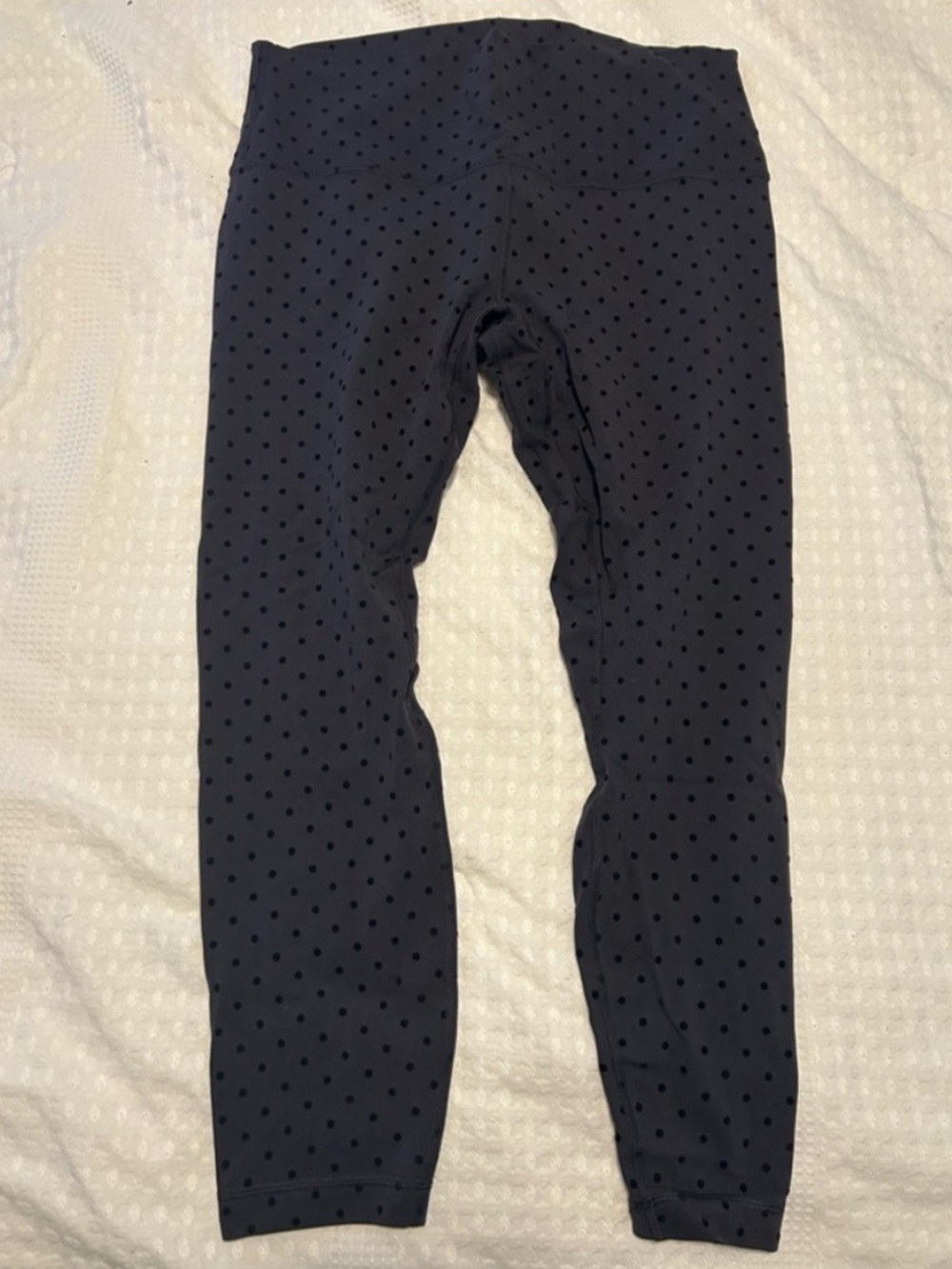 Lululemon High-Rise Pant 25" Flocked Polka Flock Black Size 14